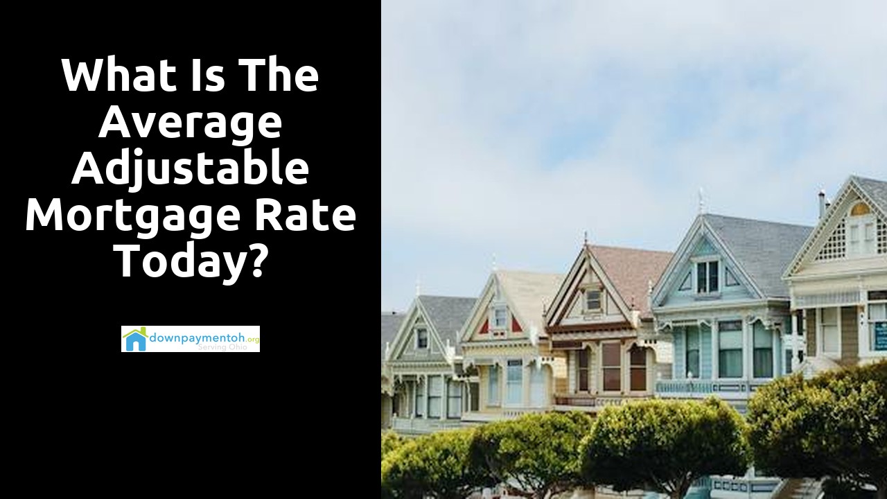 What is the average adjustable mortgage rate today?